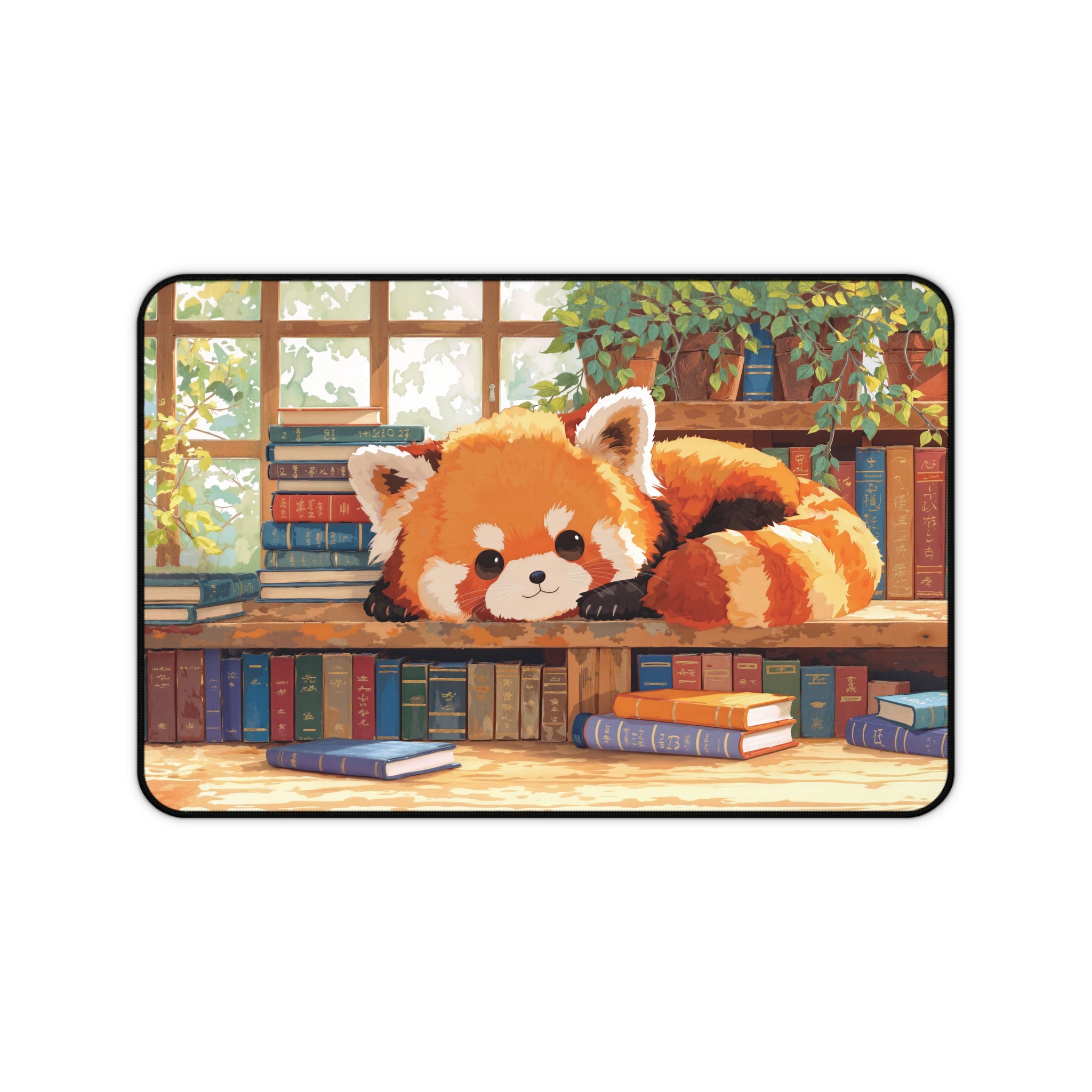 Red Panda Desk Mat – Cozy Cute Animal Art