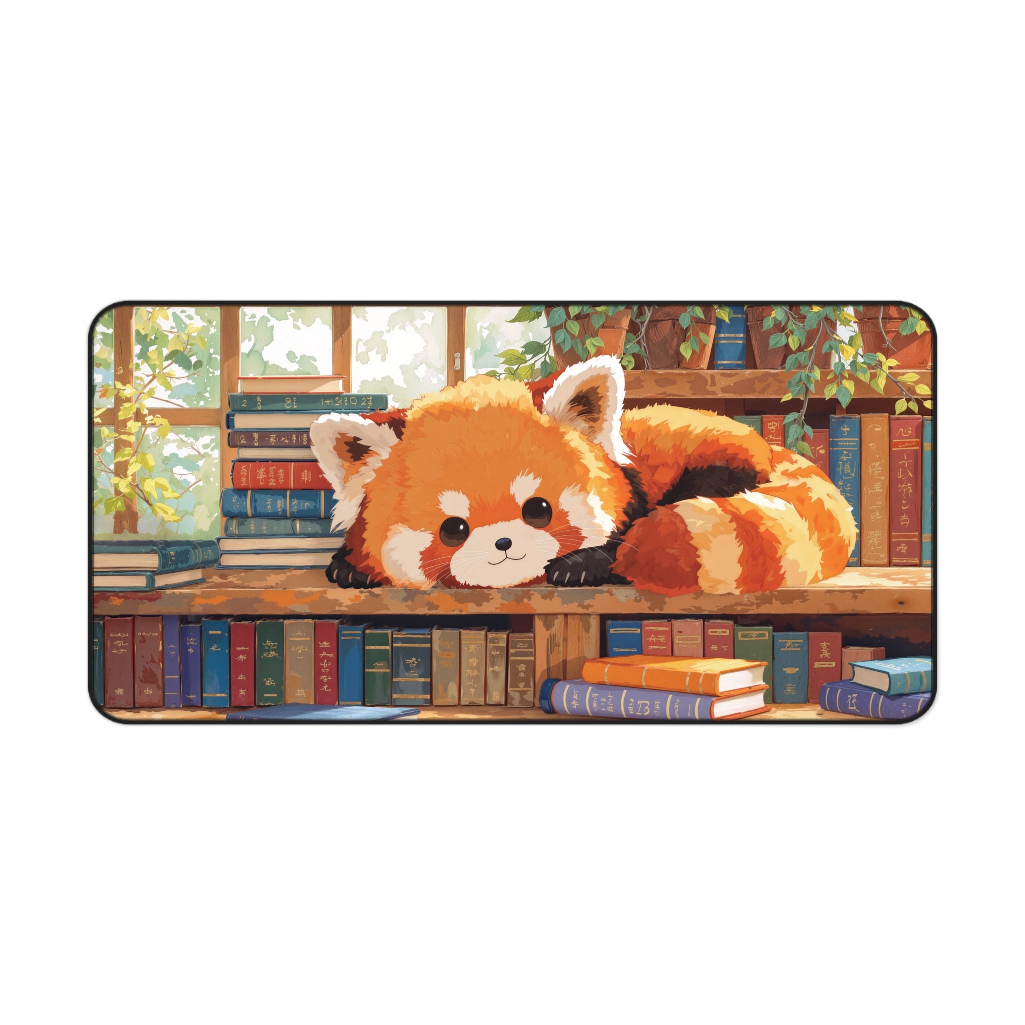 Red Panda Desk Mat – Cozy Cute Animal Art