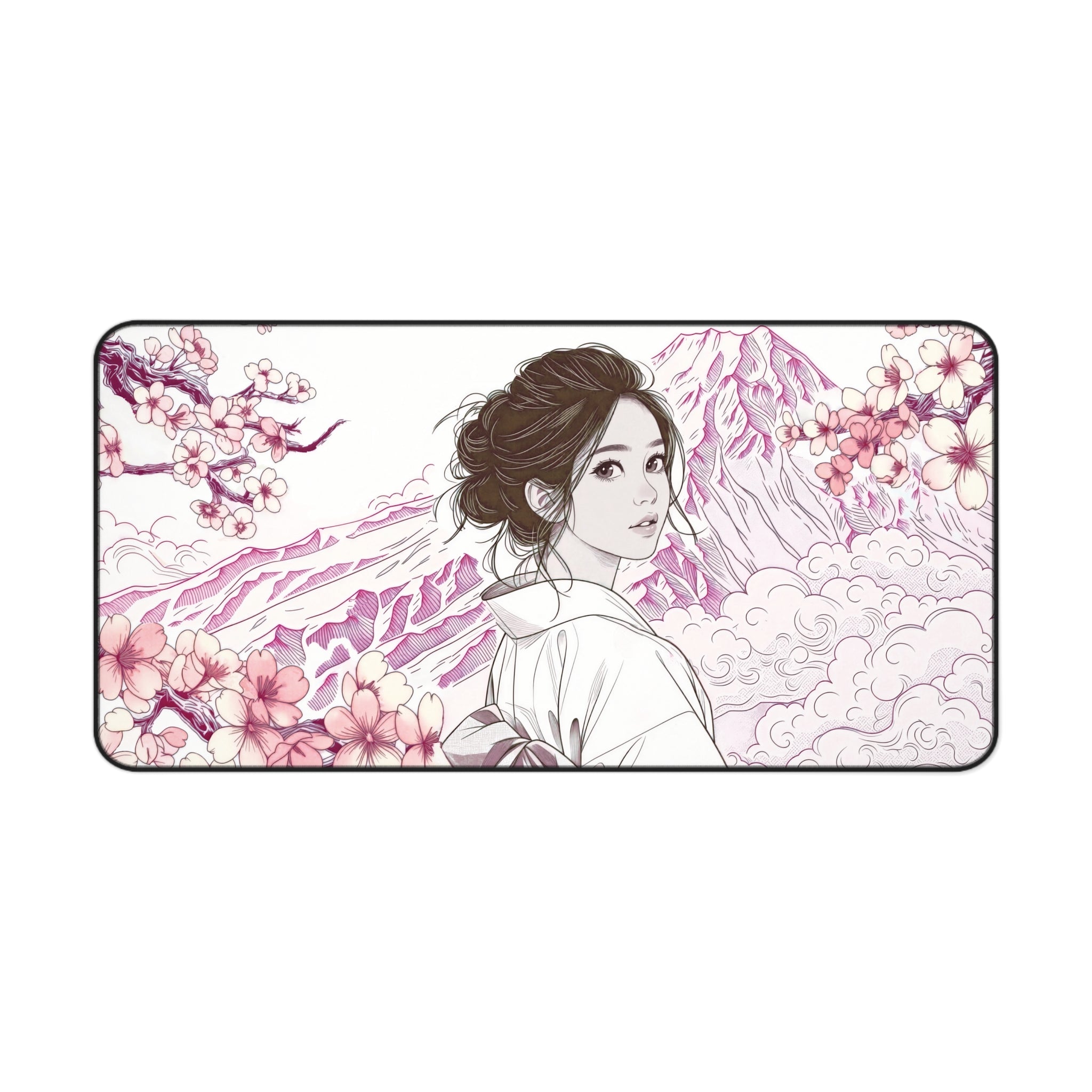 Geisha Kimono Desk Mat – Japanese Traditional Art