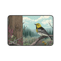 Warbler Bird Desk Mat – Nature Wildlife Art