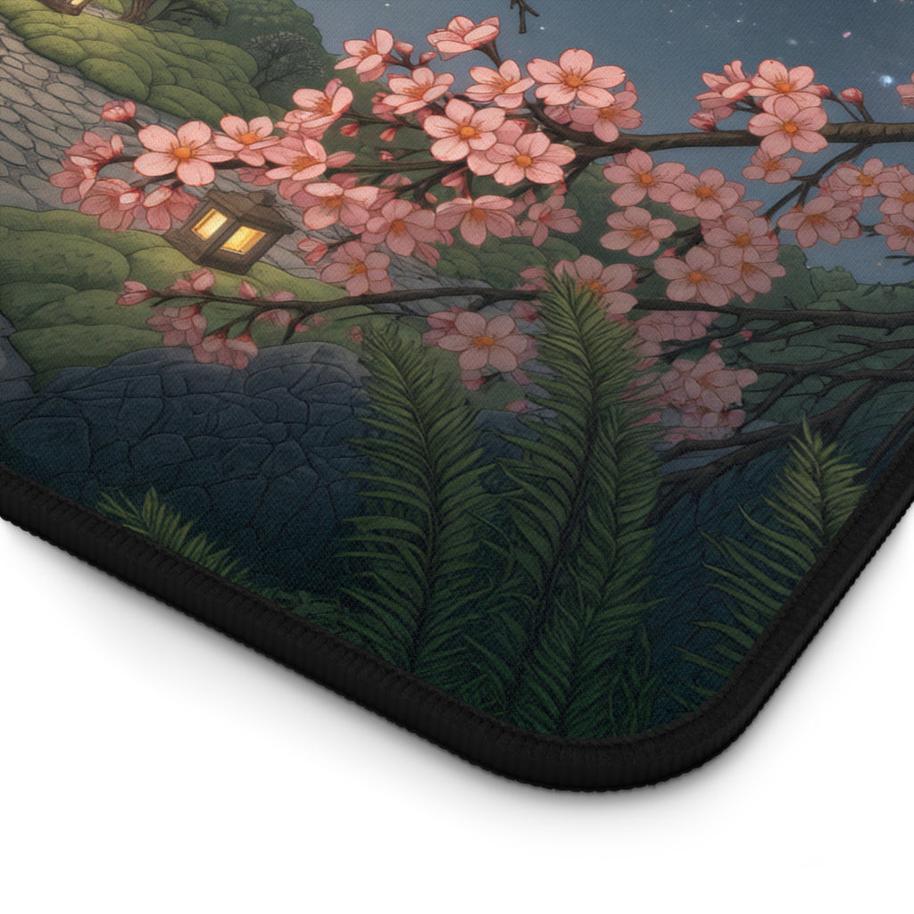 Cherry Blossom Night Desk Mat