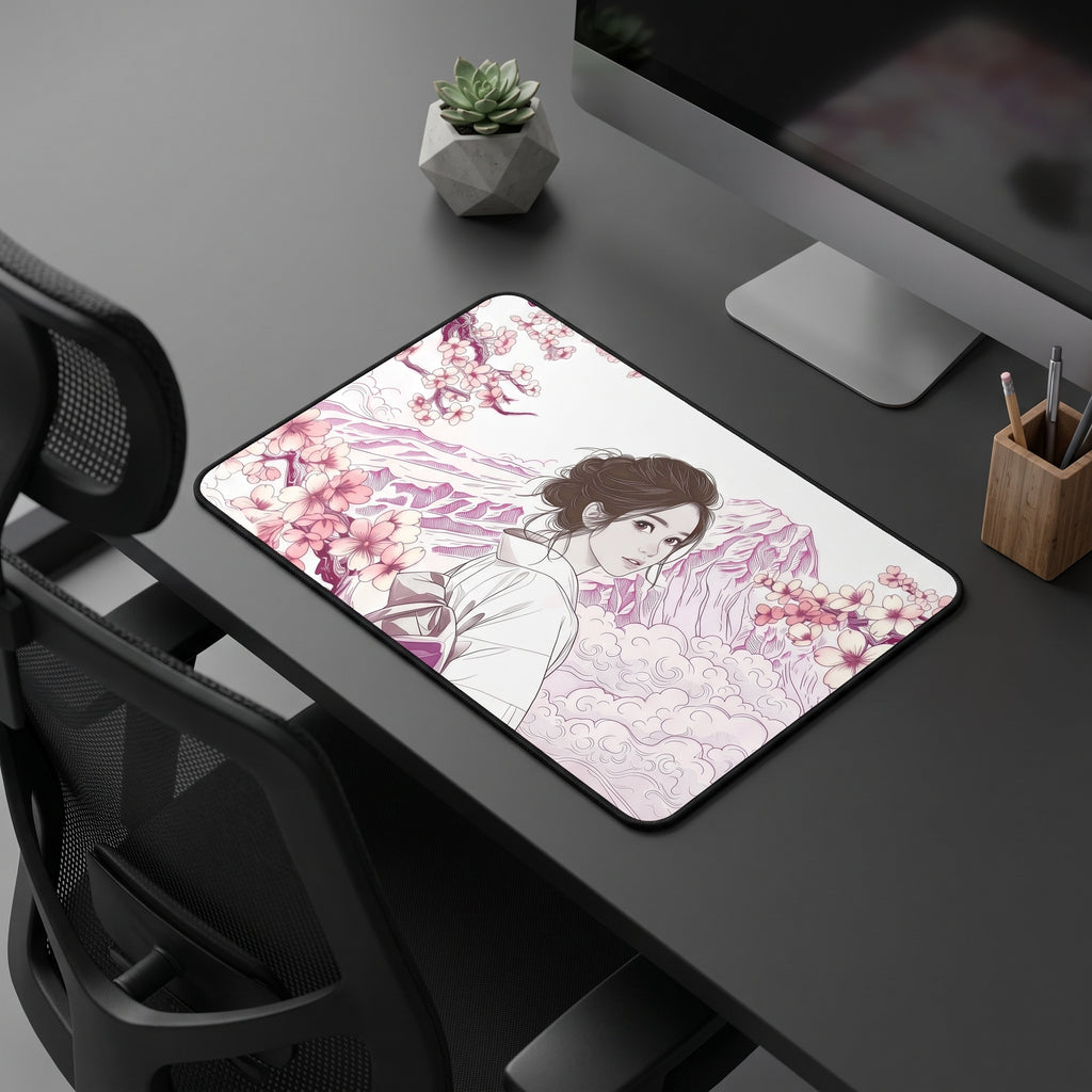 Geisha Kimono Desk Mat – Japanese Traditional Art