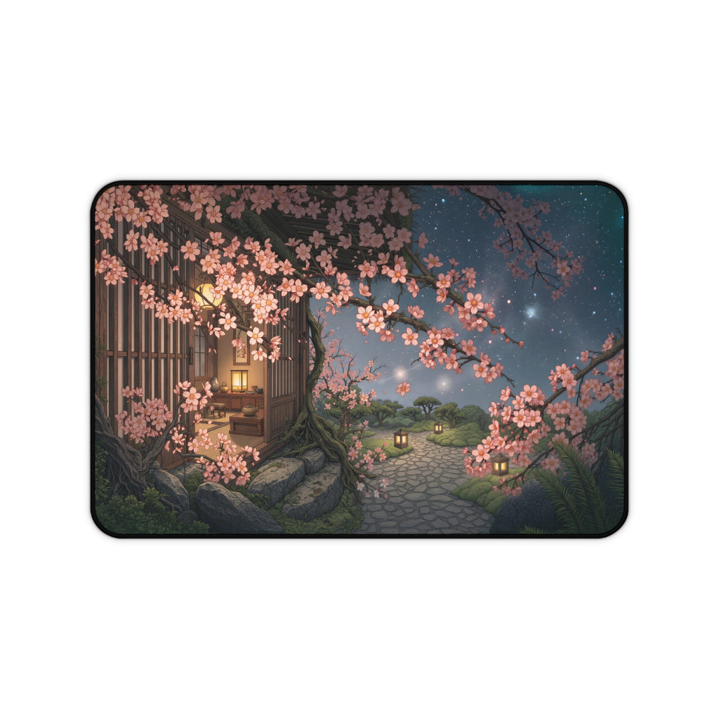 Cherry Blossom Night Desk Mat