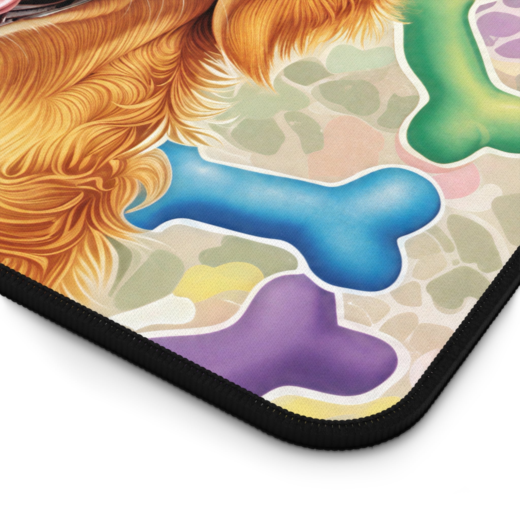 Golden Retriever Desk Mat – Cute Dog Art