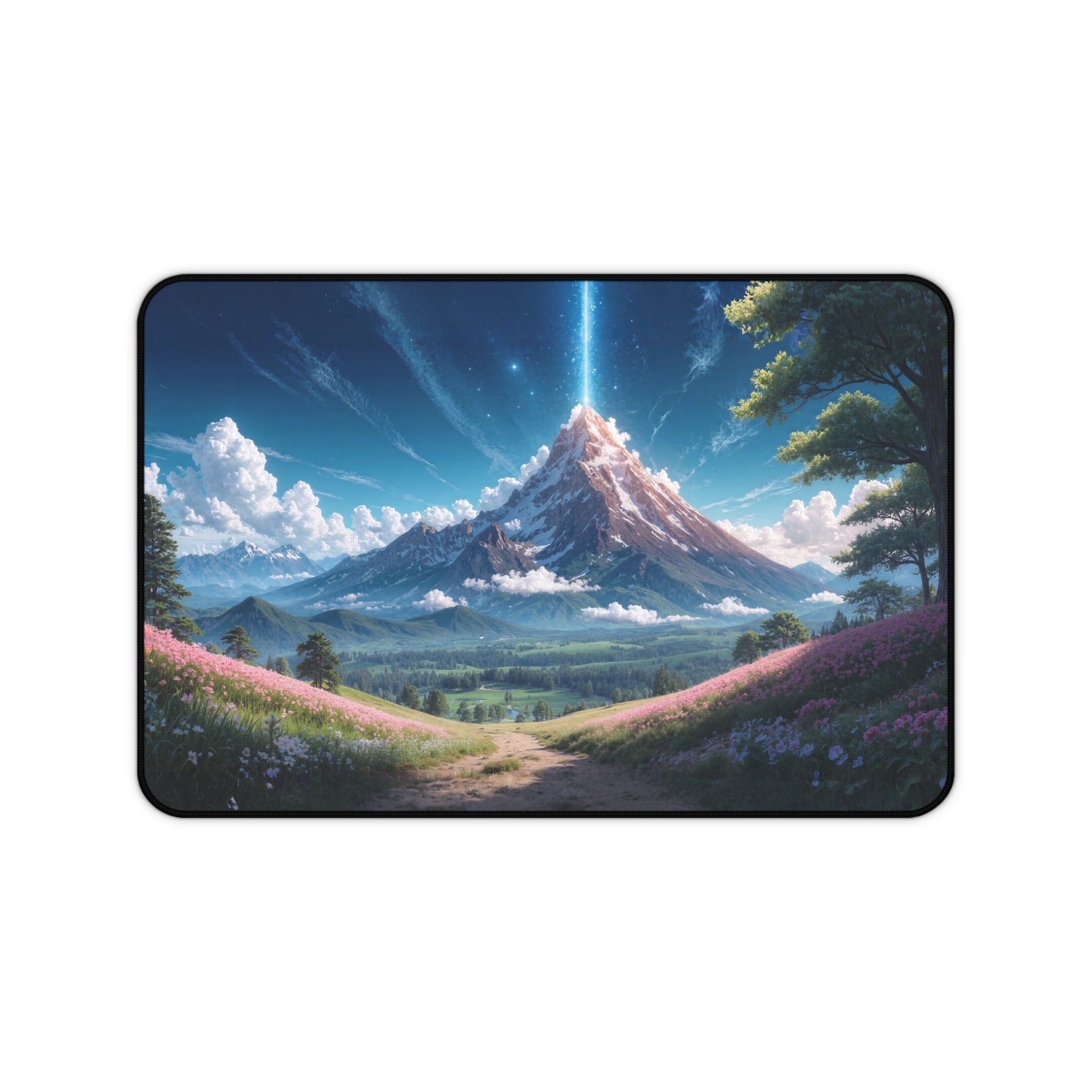 Mystic Mountain Desk Mat – Fantasy Landscape Art
