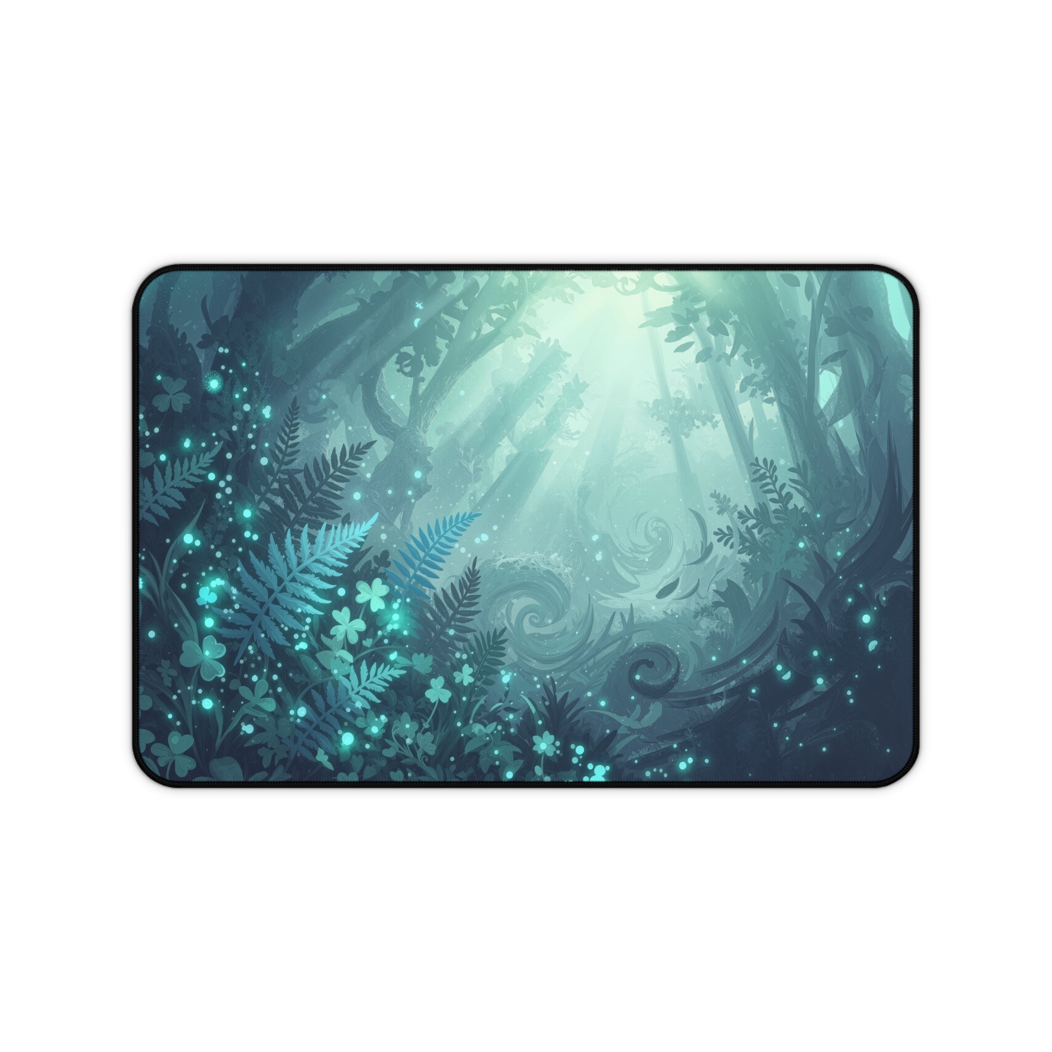 Magical Forest Desk Mat – Enchanted Fantasy Art
