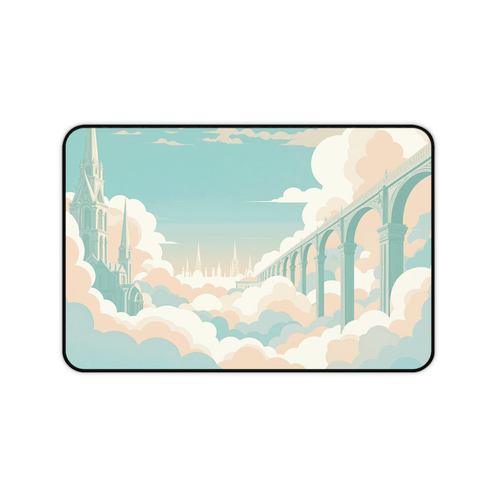 Dreamscape Arches Desk Mat – Surreal Abstract Art