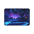 Enchanted Moonlit Forest Desk Mat – Fantasy Nature Art
