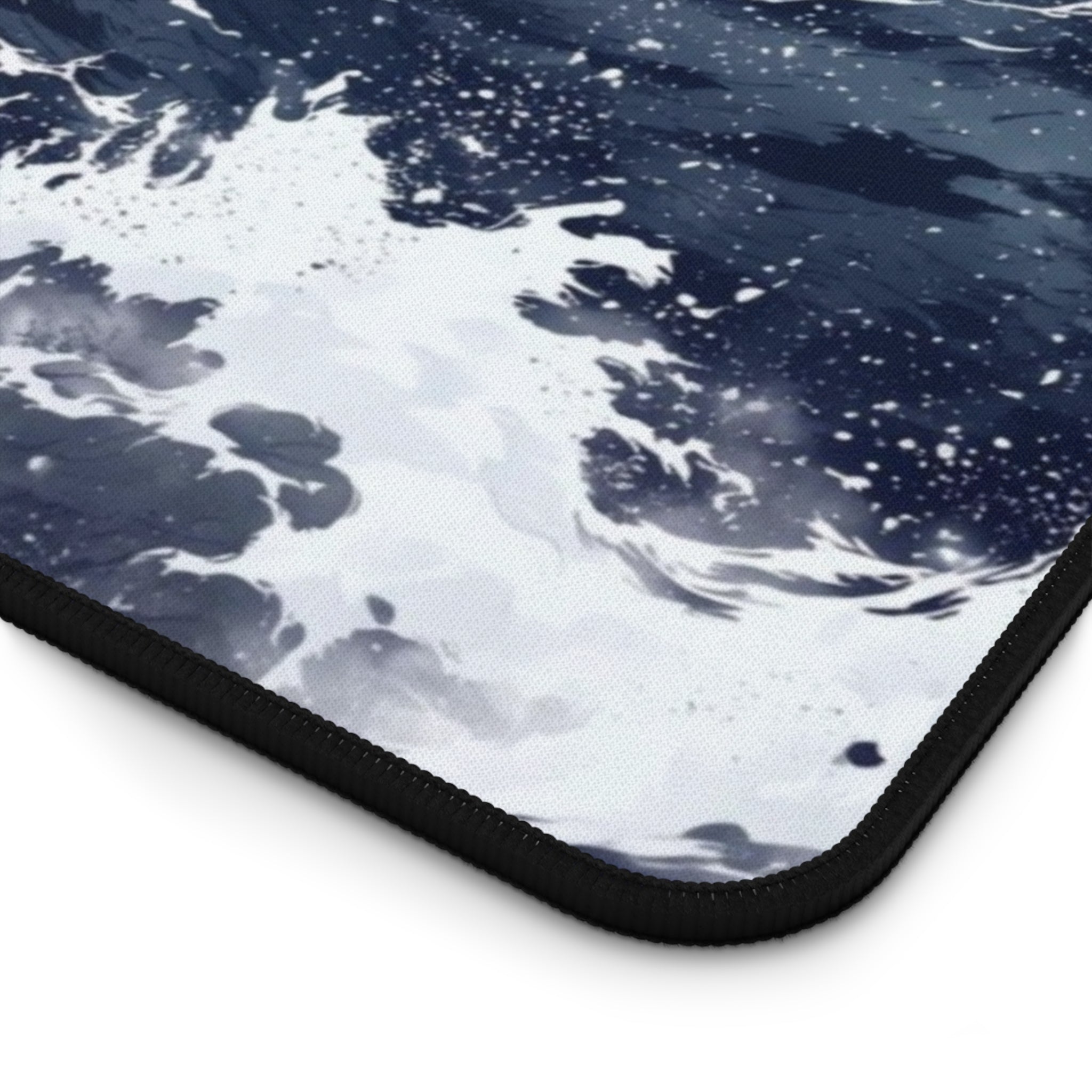 Sumi-e Ink Ocean Wave Desk Mat – Japanese Brush Art