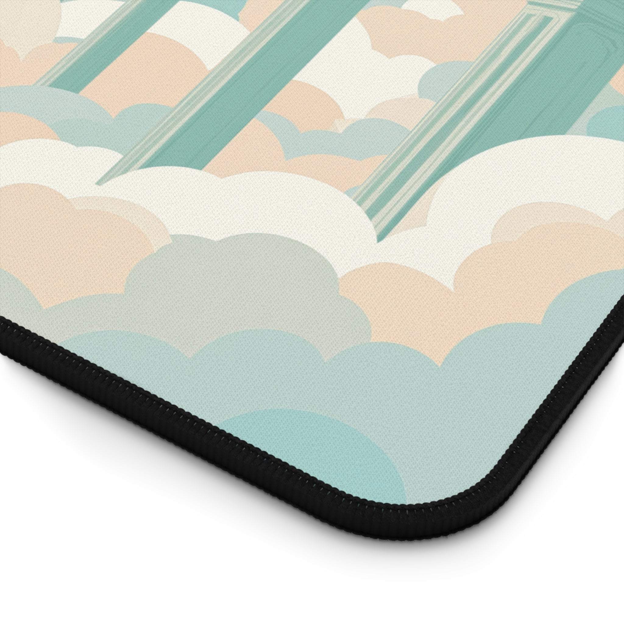 Dreamscape Arches Desk Mat – Surreal Abstract Art