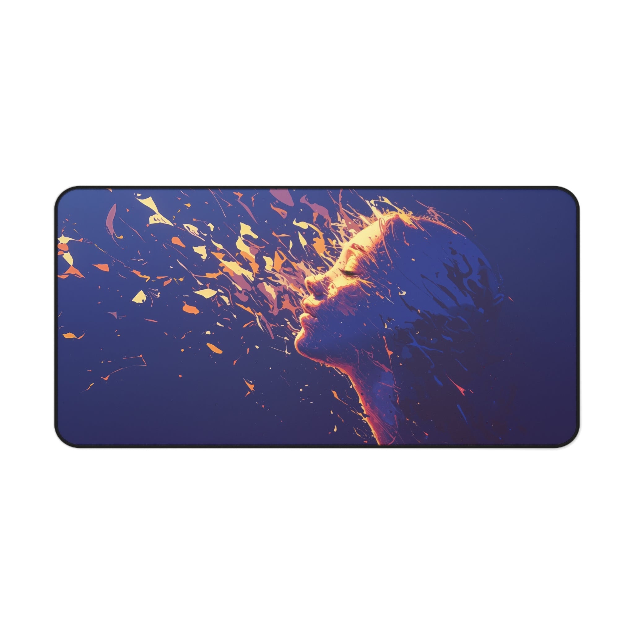 Abstract Fractured Woman Desk Mat – Modern Art